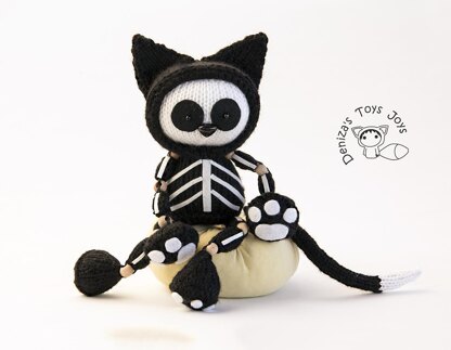 Skeleton Black Cat