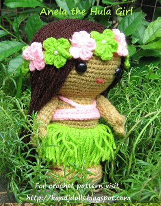 Anela the Hula Girl - PDF Crochet Pattern