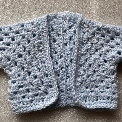 Baby hexagon design cardigan pattern