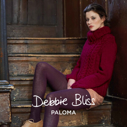 Elle Jumper -  Sweater Knitting Pattern for Women in Debbie Bliss Paloma