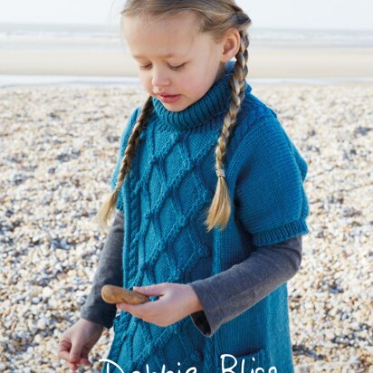 "Eden Tunic" - Tunic Knitting Pattern For Girls in Debbie Bliss Falkland Aran - DBS031 - knitting pattern