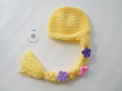 Princess Rapunzel Wig Hat