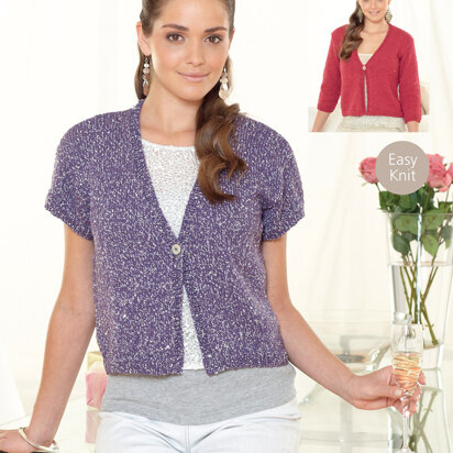 Cropped Cardigans in Sirdar Soukie DK - 7211 - Downloadable PDF