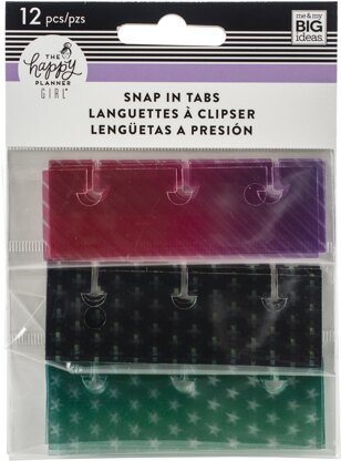 Happy Planner Adhesive Snap-In Tabs 12/Pkg - Healthy Hero