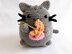 Pusheen Cat eating Ramen Amigurumi crochet doll pattern