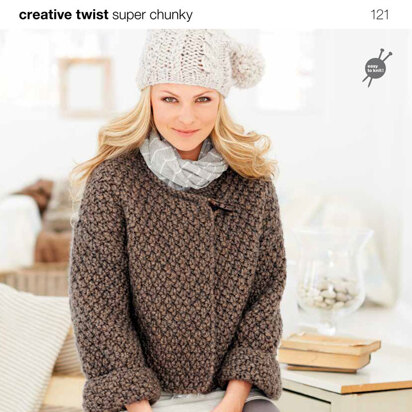 Cardigans in Rico Creative Twist Super Chunky - 121