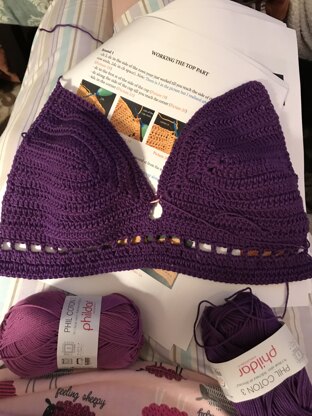 Crochet bikini top