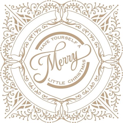 Spellbinders Glimmer Hot Foil Plate - Merry Filigree Quatrefoil