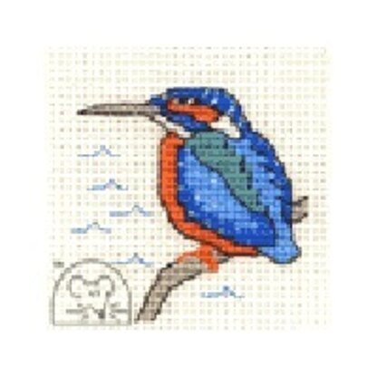 Mouseloft Stitchlets - Kingfisher Cross Stitch Kit - 64mm