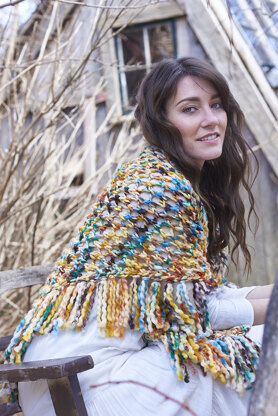 Papavero Shawl in Berroco Coco - Downloadable PDF