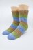 Striped Ribbed Tube Socks