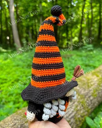 Halloween Witch with Broom
