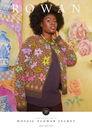 Mosaic Flower Jacket in Rowan Felted Tweed DK (DE) - ZB303-00003-DEP - Downloadable PDF