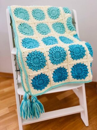 Azure Harmony Baby Blanket