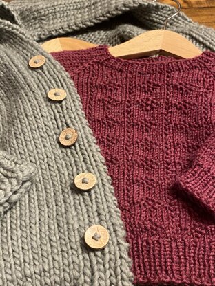 "Berry Stripes" Mini - Sweater