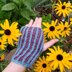 Two Color Rib Brioche Mitts