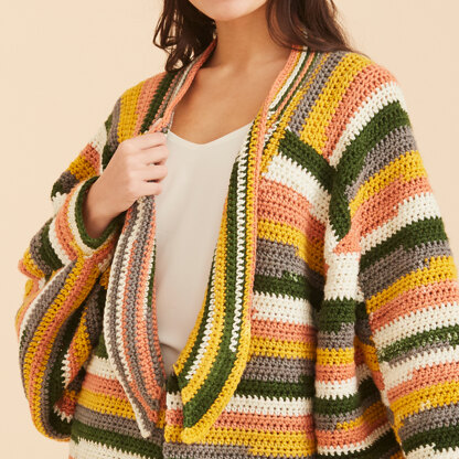 Colorful Swing Coat - Free Crochet Pattern For Women in Paintbox Yarns  Simply Chunky & Chunky Pots