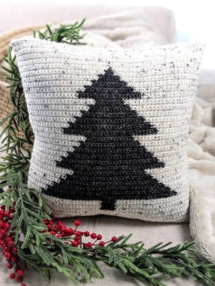 Xmas Tree Pillow Cover