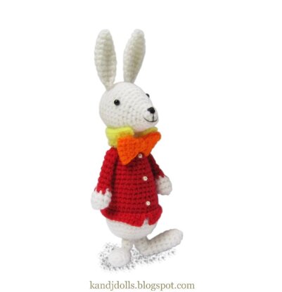 White Rabbit from Alice in Wonderland - PDF Amigurumi crochet pattern