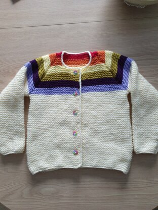 Rainbow cardie