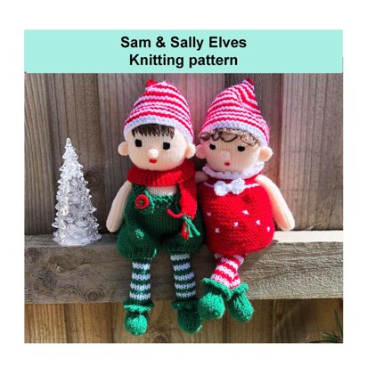 Christmas elf toy knitting pattern 19083