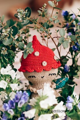 Crochet pattern Pilz the mushroom