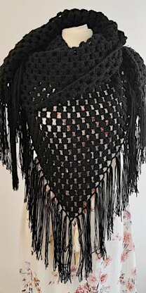 Double Bobble Countess Shawl