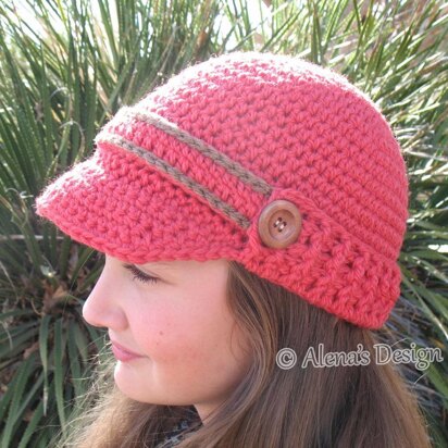 Visor Beanie with Ribbed Brim