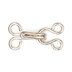 Hemline Hooks and Eyes Nickel - Size 1