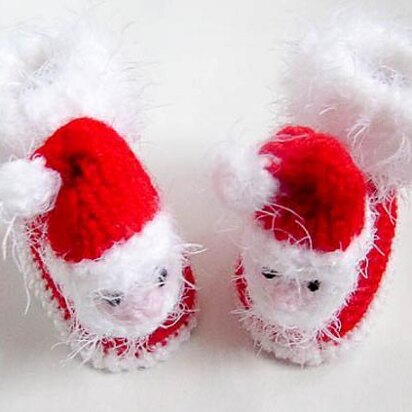 Santa Baby Booties and Mittens