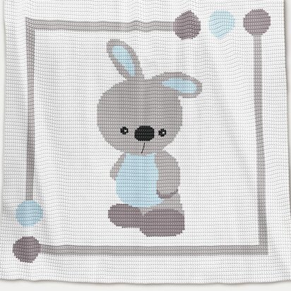 CROCHET Baby Blanket - Baby Bunny