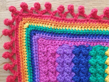 Bright and Bold Rainbow Blanket