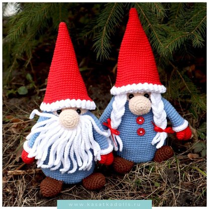 Treasure Keeper Gnomes Christmas Decorations Crochet