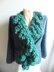 Easy Finger Knit Pompon Scarf