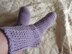 Lady Lavender Crocheted Socks