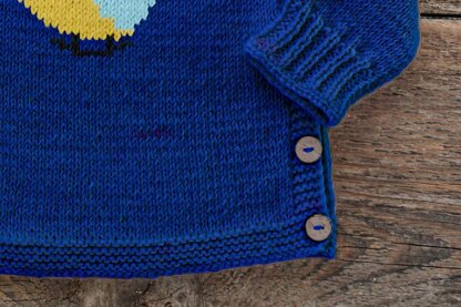 Knit Pullover "Helicopter"