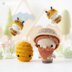 6-in-1 bee farm crochet pattern amigurumi by AradiyaToys mini kingdom beekeeper beehive basket of vegetables DIY handmade tutorial PDF file by AradiyaToys (Olka Novytska)