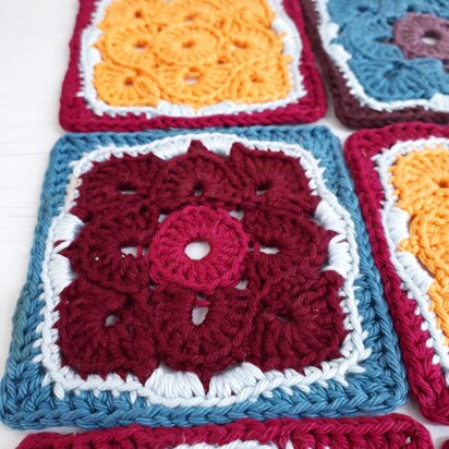 Square Flower Coaster