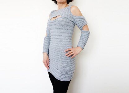 Ribbed Cut-Outs Tunic