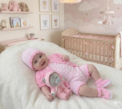 "Violets" 4 piece set