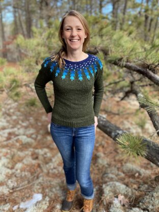 Treeline Sunrise Pullover Sweater