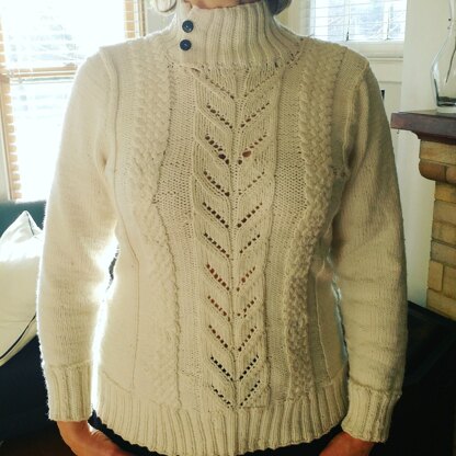 Ivory Cable Knit Sweater