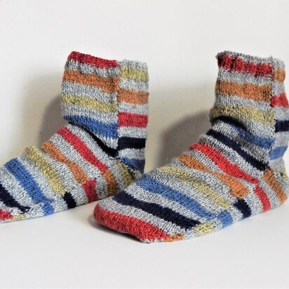 Striped Panel Sock