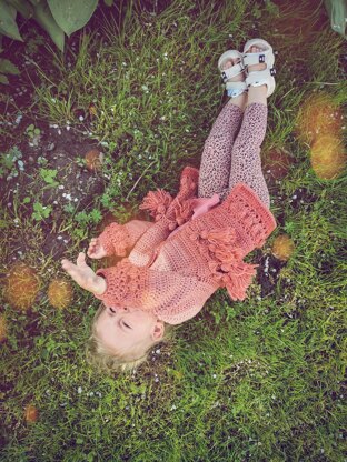 "SNORK" boho cardigan with tassels crochet pattern