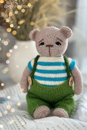 Teddy Bear knitting pattern PDF