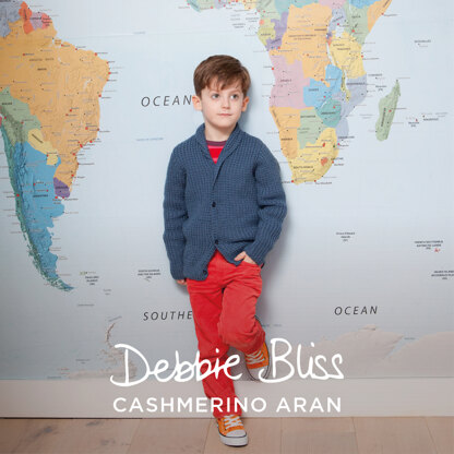 "Milo Cardigan" - Cardigan Knitting Pattern For Boys in Debbie Bliss Cashmerino Aran - DBS071
