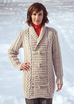 Women Cable  Jacket in Bergere de France Alaska - 71136-314 - Downloadable PDF