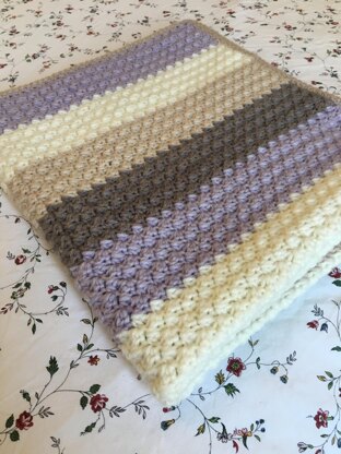 Textured Stripe Baby Blanket