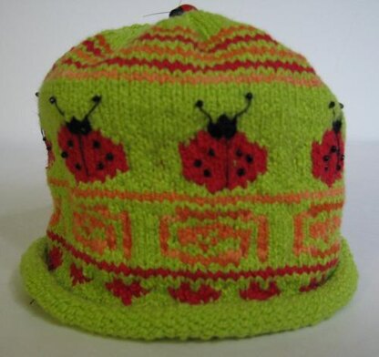 "Ladybugs Bring Good Luck" Beanie and Booties