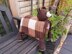 3in1 Woodland Bear Folding Baby Blanket Toy Lovey